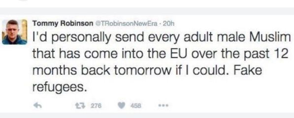 Tommy Robinson deported for being a threat to national security