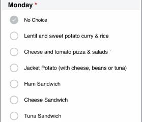 School Dinners