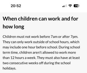 Do your 15 year olds work?