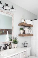 What to put on downstairs toilet shelf?