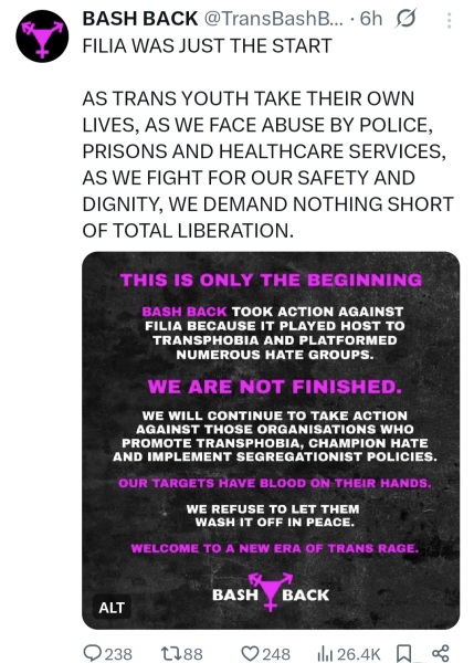 Men violently preventing women from congregating, communicating and networking, is what the Taliban do. Why is it happening in the UK?