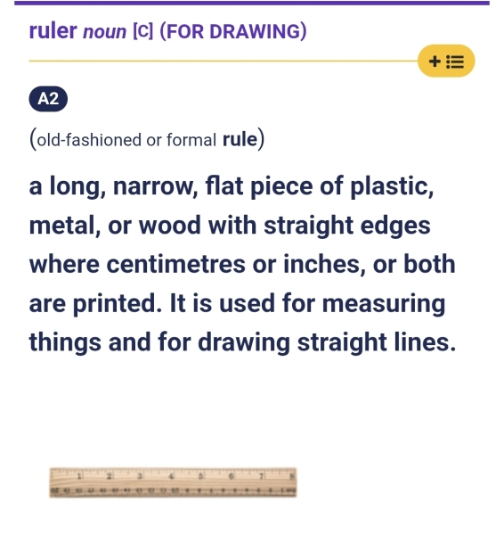 Do you own a tape measure or ruler? Lighthearted poll
