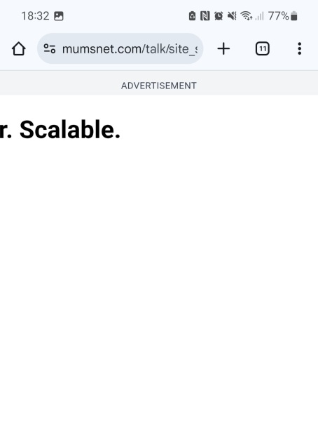 Ads now covering the screen.