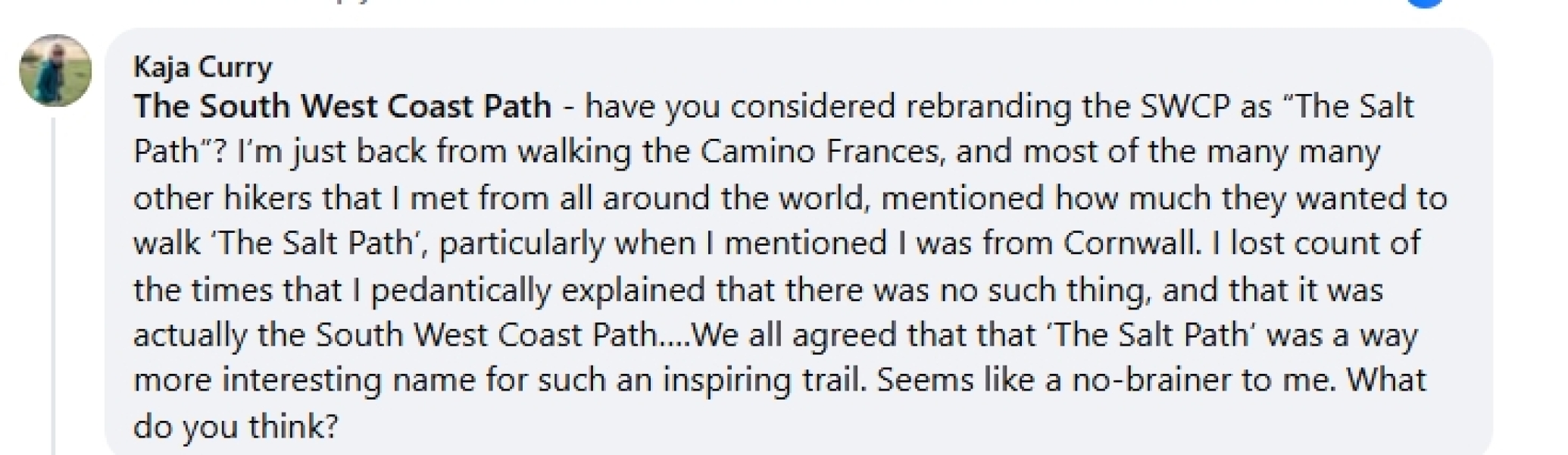 Thread 18: To feel disappointed after reading this in The Observer about the author and her husband from The Salt Path book and film?