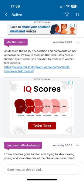 Dear MNHQ, I really would prefer not to see this advert …