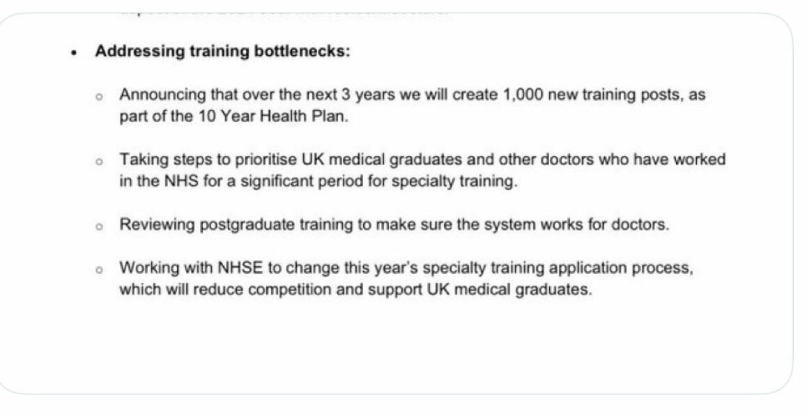 To finally agree with a junior doctors strike