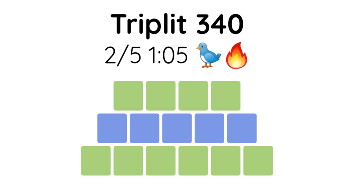 Yet another new word game - let me introduce you to Triplit!
