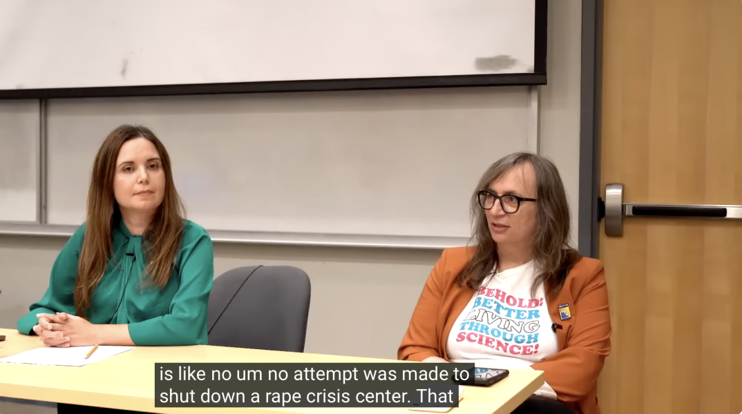 Livestream debate with Mia Hughes and Morgane Oger