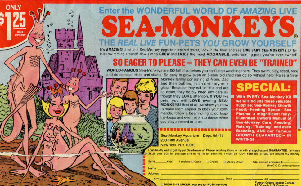 To not want seamonkeys in my living room?