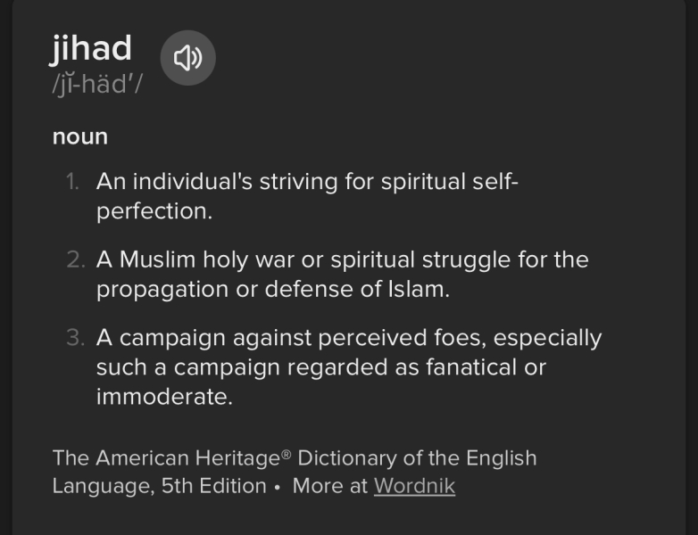 "Jihad": A few things don't add up...?