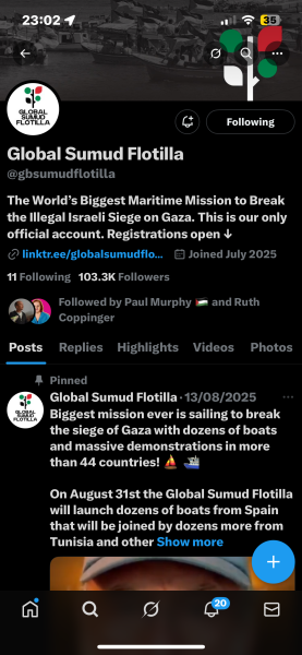 The Flotilla and Greta - a PR disaster