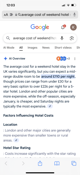 Currently away for the weekend, is this acceptable?