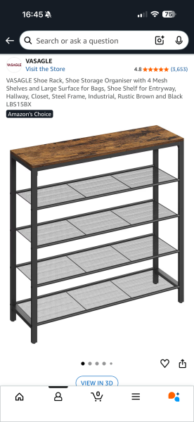 Hall shoe storage