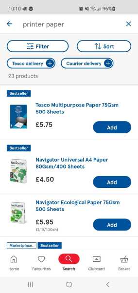 Tesco online groceries - ?alternative options