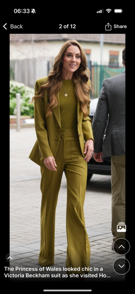 This VB suit Catherine is wearing is the most fabulous colour