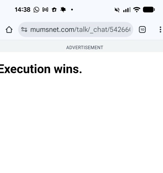 Advert taking over full screen