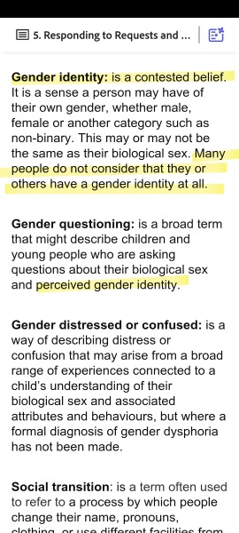 Teacher asked DD how she IDs