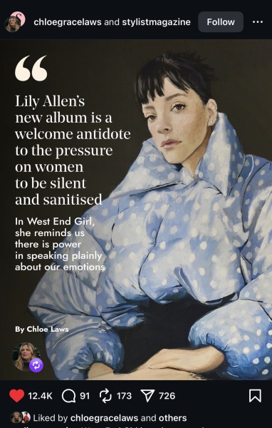 To be a bit stunned by Lily Allen’s new album