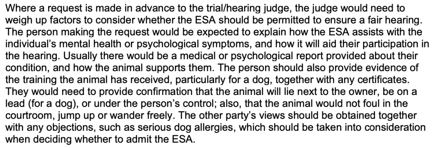 The Bench Book has been updated following the SC judgement