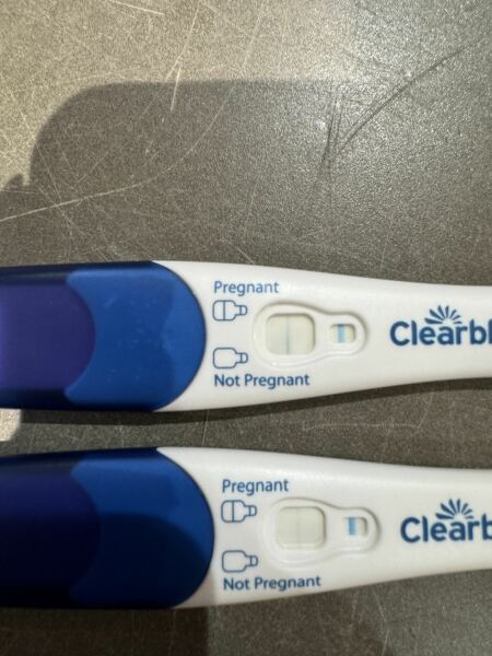 Don’t tell me this is positive? My second baby is only 5 months old…
