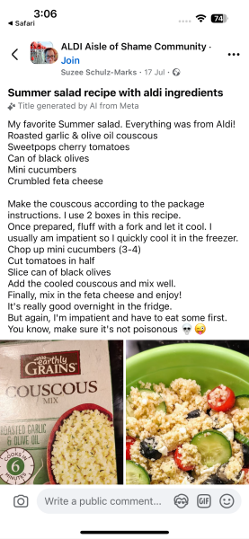 Lost recipe help!