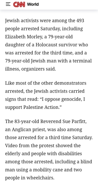 Nearly 500 arrested for support for Palestinian Action Group a proscribed terrorist organisation