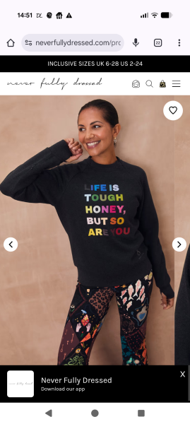 If you're 45+ do you wear tops/jumpers with slogans on the front ?