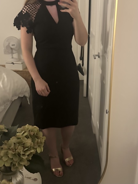 Black dress and navy graduation gown… is this a no no? Help!