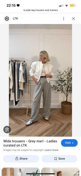 Wide leg trousers lengths and shoes