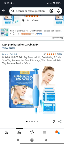 At home skin tag removal