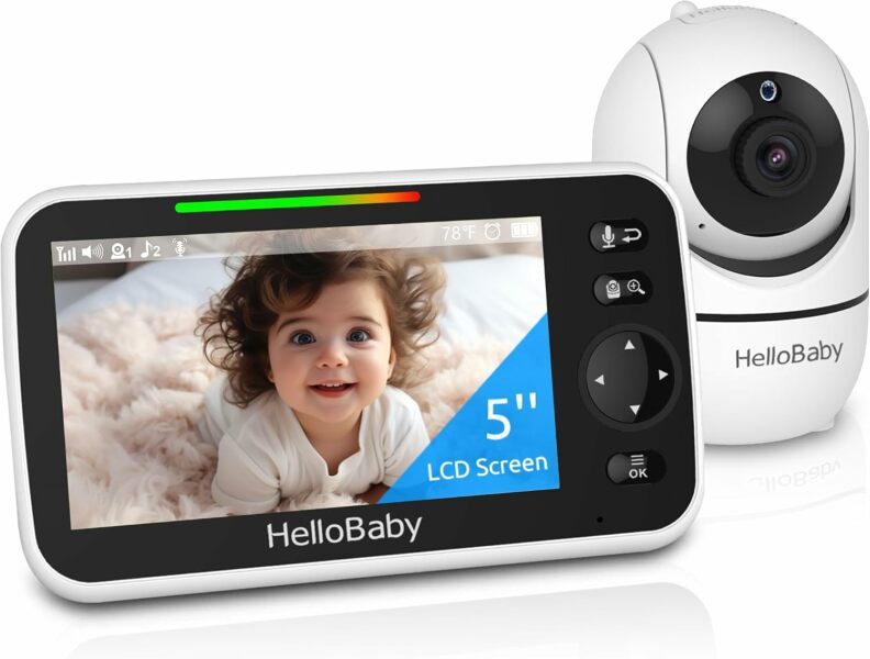 HelloBaby No WiFi Baby Monitor 5"