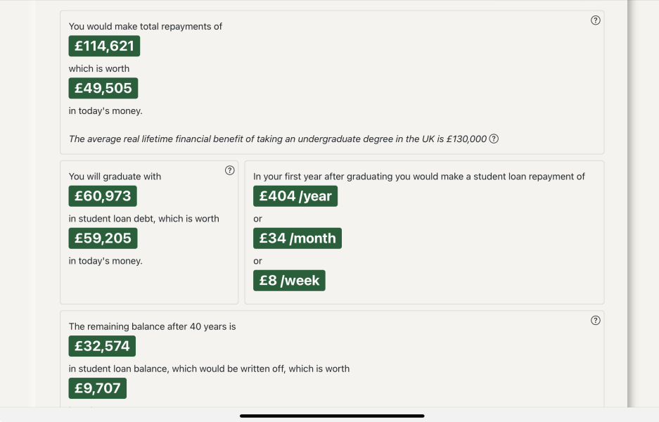 Martin Lewis changing tack on HE finance considerations
