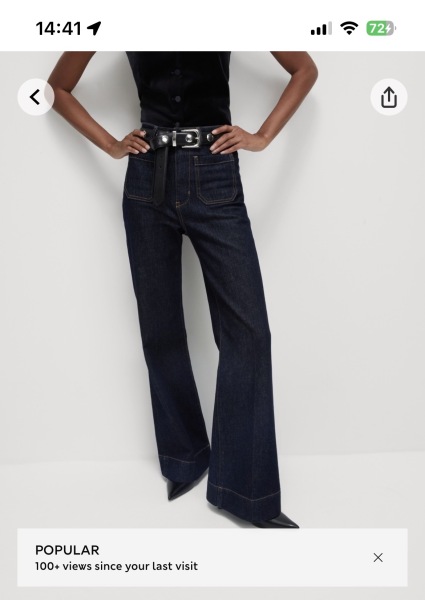 Patch pocket jeans