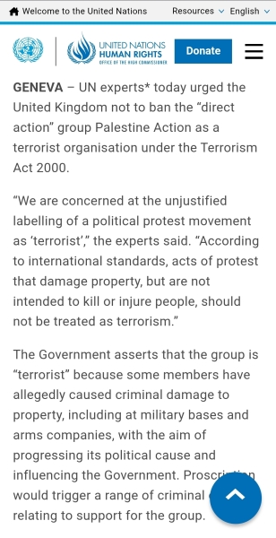 Nearly 500 arrested for support for Palestinian Action Group a proscribed terrorist organisation