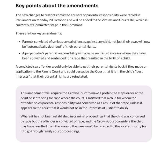 Parents who sexually abuse any child will now automatically lose parental rights