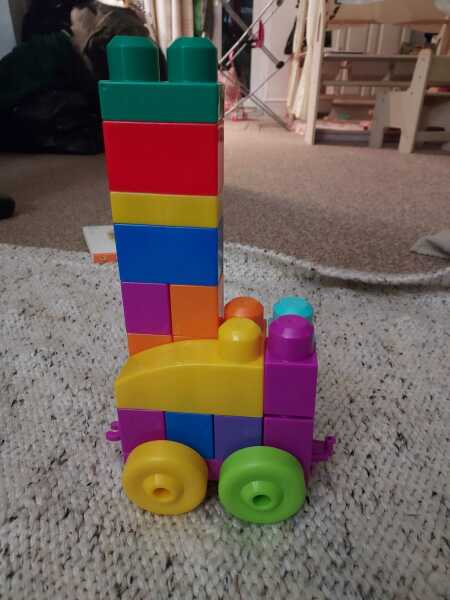 23 month old building blocks, is this advanced?