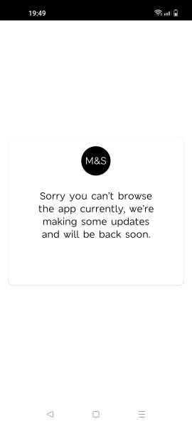M&S app down?