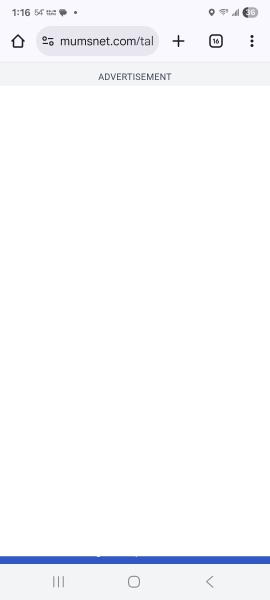 Advert taking over full screen