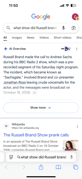 Has everyone forgotten Jonathan Ross and Sachsgate?
