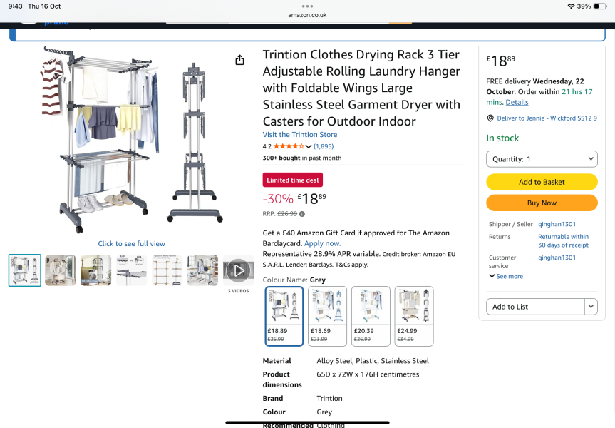 Help me choose a clothes airer!