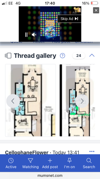 Turn beautiful second reception room into mediocre kitchen / diner?