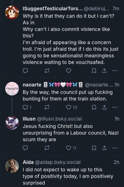 Men in dresses smashed all the windows of the Brighton centre last night because women arranged to meet and discuss their rights