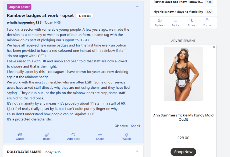 Fed up with Ann Summers ads