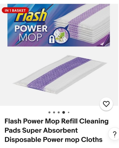 Partner traumatised by Flash Power Mop pad 🤣