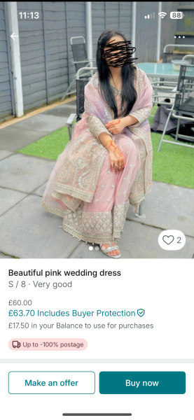 To feel slightly miffed about paying for a dress now?