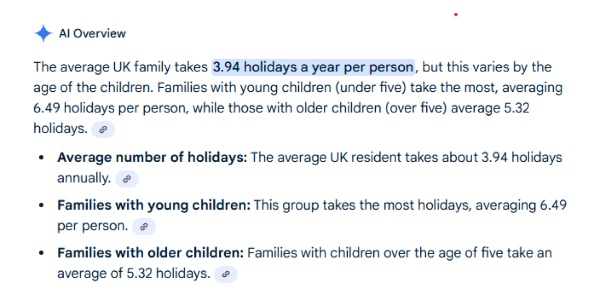 My friend is always taking her kids on holiday…