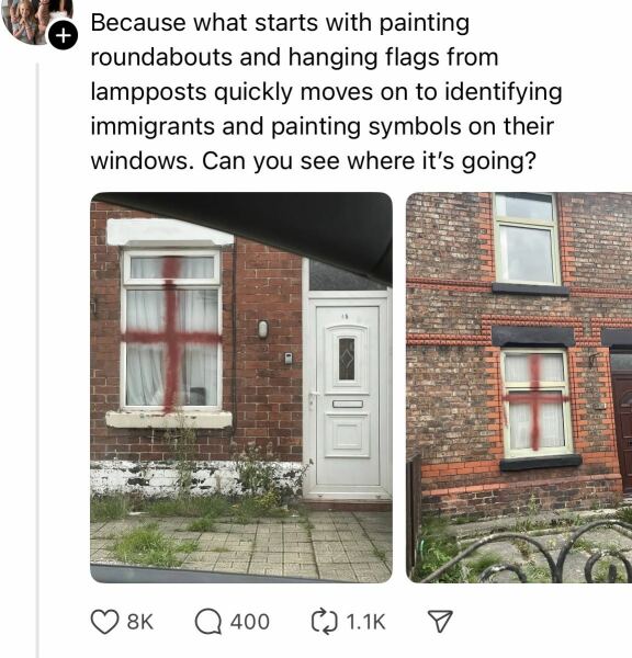 To ask you to explain the logic - Gary Neville and flags