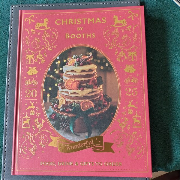 Booth's Christmas Book out on Thursday 9th October