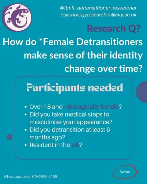 Are you a U.K. woman who sought a medical gender transition and then later detransitioned? I'd like to talk to you for my doctoral research.