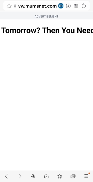 Zoomed advert filling screen